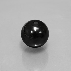 9,17 ctw natürlicher Schwarz Onyx, Kugel / Ball, Lichtundurchlässig