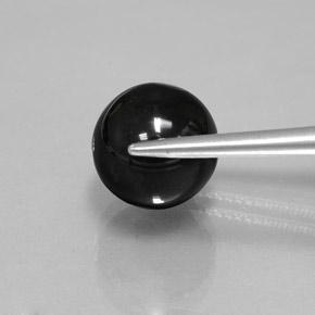 9,17 ctw natürlicher Schwarz Onyx, Kugel / Ball, Lichtundurchlässig