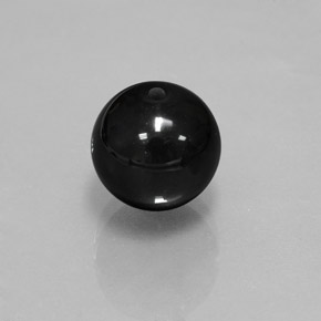 9,17 ctw natürlicher Schwarz Onyx, Kugel / Ball, Lichtundurchlässig
