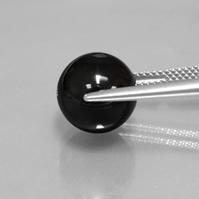 9,17 ctw natürlicher Schwarz Onyx, Kugel / Ball, Lichtundurchlässig
