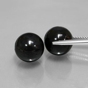  ct natürliche Schwarz Onyx-Edelsteine, Kugel / Ball, Lichtundurchlässig