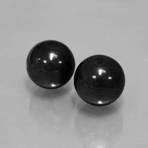  ct natürliche schwarzer Onyx-Edelsteine, Sphäre / Kugel, Lichtundurchlässig