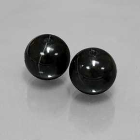  ct natürliche schwarzer Onyx-Edelsteine, Sphäre / Kugel, Lichtundurchlässig