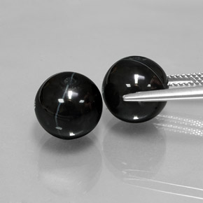  ct natürliche schwarzer Onyx-Edelsteine, Sphäre / Kugel, Lichtundurchlässig