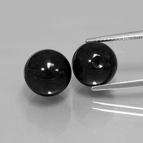  ct natürliche schwarzer Onyx-Edelsteine, Sphäre / Kugel, Lichtundurchlässig