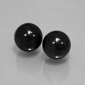  ct natürliche schwarzer Onyx-Edelsteine, Sphäre / Kugel, Lichtundurchlässig