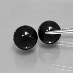  ct natürliche schwarzer Onyx-Edelsteine, Sphäre / Kugel, Lichtundurchlässig