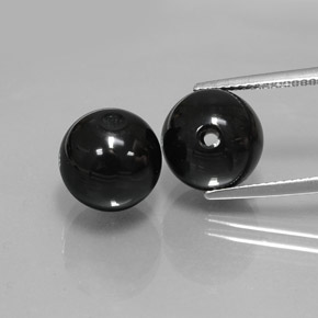  ct natürliche schwarzer Onyx-Edelsteine, Sphäre / Kugel, Lichtundurchlässig