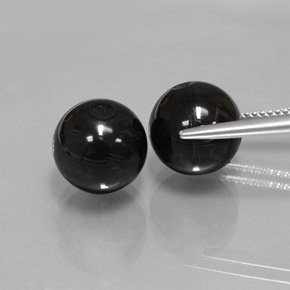  ct natürliche schwarzer Onyx-Edelsteine, Sphäre / Kugel, Lichtundurchlässig