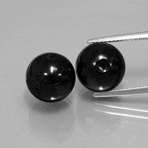  ct natürliche Schwarz Onyx-Edelsteine, Kugel / Ball, Lichtundurchlässig
