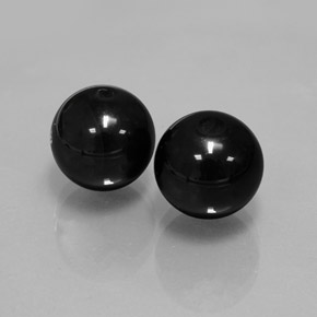  ct natürliche Schwarz Onyx-Edelsteine, Kugel / Ball, Lichtundurchlässig