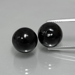  ct natürliche Schwarz Onyx-Edelsteine, Kugel / Ball, Lichtundurchlässig