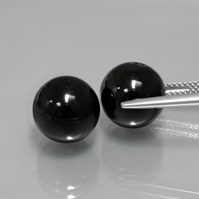  ct natürliche Schwarz Onyx-Edelsteine, Kugel / Ball, Lichtundurchlässig
