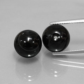  ct natürliche Schwarz Onyx-Edelsteine, Kugel / Ball, Lichtundurchlässig