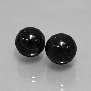  ct natürliche Schwarz Onyx-Edelsteine, Kugel / Ball, Lichtundurchlässig