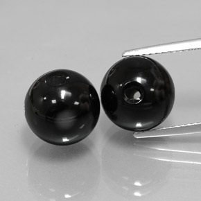  ct natürliche schwarzer Onyx-Edelsteine, Sphäre / Kugel, Lichtundurchlässig