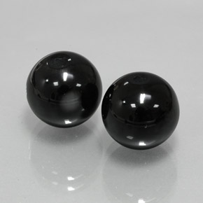  ct natürliche schwarzer Onyx-Edelsteine, Sphäre / Kugel, Lichtundurchlässig