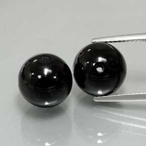  ct natürliche schwarzer Onyx-Edelsteine, Sphäre / Kugel, Lichtundurchlässig