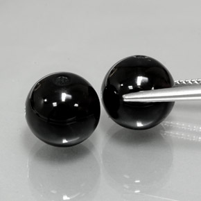  ct natürliche schwarzer Onyx-Edelsteine, Sphäre / Kugel, Lichtundurchlässig