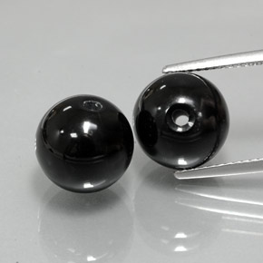  ct natürliche schwarzer Onyx-Edelsteine, Sphäre / Kugel, Lichtundurchlässig