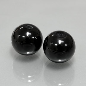  ct natürliche schwarzer Onyx-Edelsteine, Sphäre / Kugel, Lichtundurchlässig