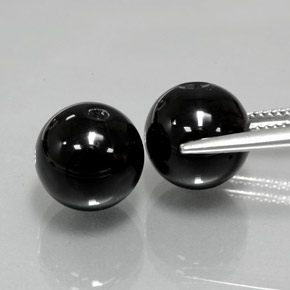  ct natürliche schwarzer Onyx-Edelsteine, Sphäre / Kugel, Lichtundurchlässig
