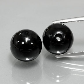  ct natürliche Schwarz Onyx-Edelsteine, Kugel / Ball, Lichtundurchlässig