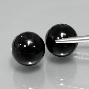  ct natürliche Schwarz Onyx-Edelsteine, Kugel / Ball, Lichtundurchlässig