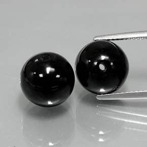  ct natürliche schwarzer Onyx-Edelsteine, Sphäre / Kugel, Lichtundurchlässig