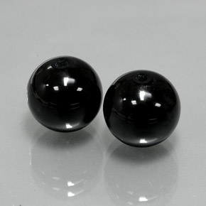  ct natürliche schwarzer Onyx-Edelsteine, Sphäre / Kugel, Lichtundurchlässig