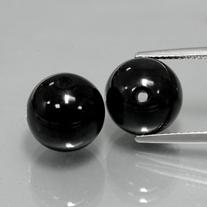  ct natürliche schwarzer Onyx-Edelsteine, Sphäre / Kugel, Lichtundurchlässig