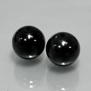  ct natürliche schwarzer Onyx-Edelsteine, Sphäre / Kugel, Lichtundurchlässig