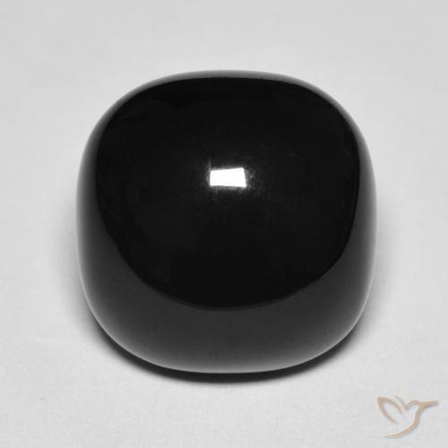 9,17 ctw natürlicher Schwarz Onyx, Kissen, Lichtundurchlässig