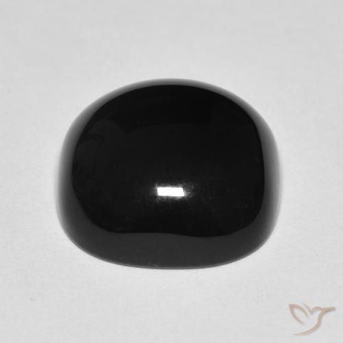 9,17 ctw natürlicher Schwarz Onyx, Kissen, Lichtundurchlässig