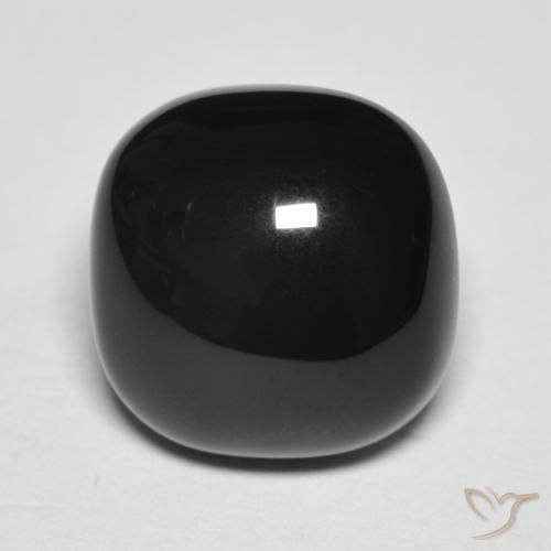 9,17 ctw natürlicher Schwarz Onyx, Kissen, Lichtundurchlässig