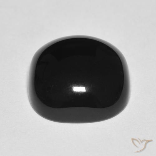 9,17 ctw natürlicher Schwarz Onyx, Kissen, Lichtundurchlässig