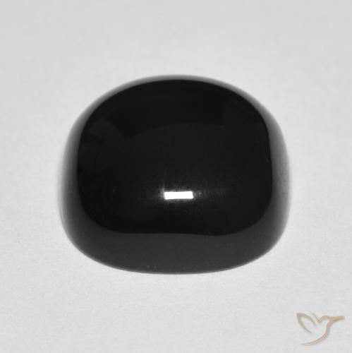 9,17 ctw natürlicher Schwarz Onyx, Kissen, Lichtundurchlässig