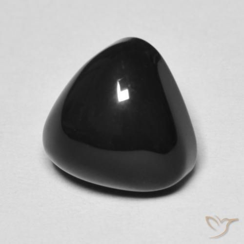 9,17 ctw natürlicher Schwarz Onyx, Trillion, Lichtundurchlässig