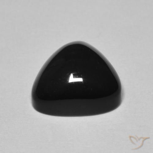 9,17 ctw natürlicher Schwarz Onyx, Trillion, Lichtundurchlässig