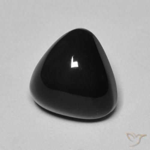 9,17 ctw natürlicher Schwarz Onyx, Trillion, Lichtundurchlässig