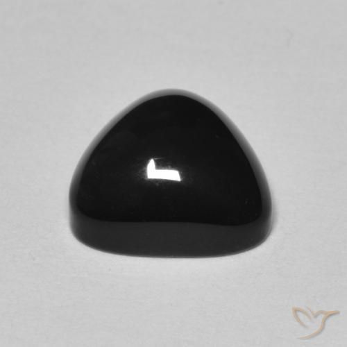 9,17 ctw natürlicher Schwarz Onyx, Trillion, Lichtundurchlässig