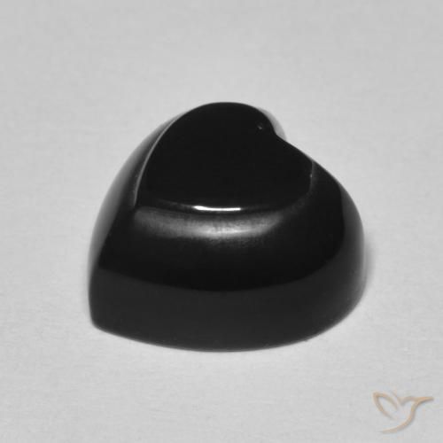 9,17 ctw natürlicher Schwarz Onyx, Herz, Lichtundurchlässig