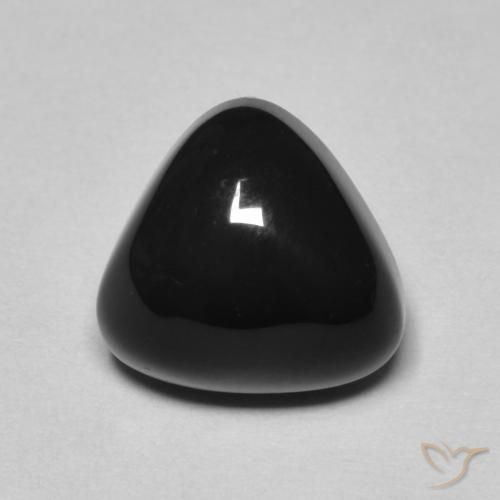 9,17 ctw natürlicher Schwarz Onyx, Trillion, Lichtundurchlässig