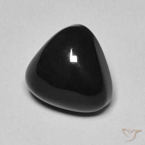 9,17 ctw natürlicher Schwarz Onyx, Trillion, Lichtundurchlässig