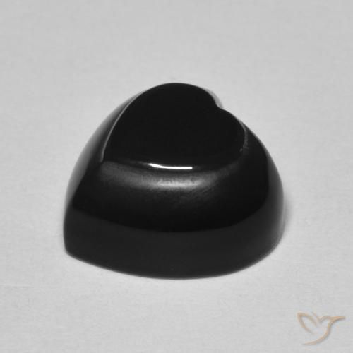 9,17 ctw natürlicher Schwarz Onyx, Herz, Lichtundurchlässig