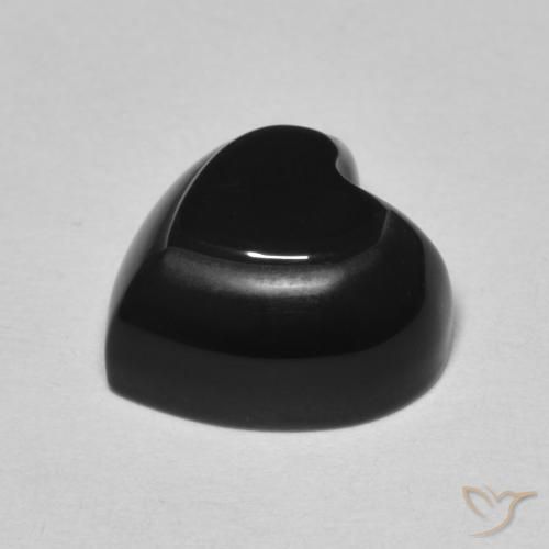 9,17 ctw natürlicher Schwarz Onyx, Herz, Lichtundurchlässig
