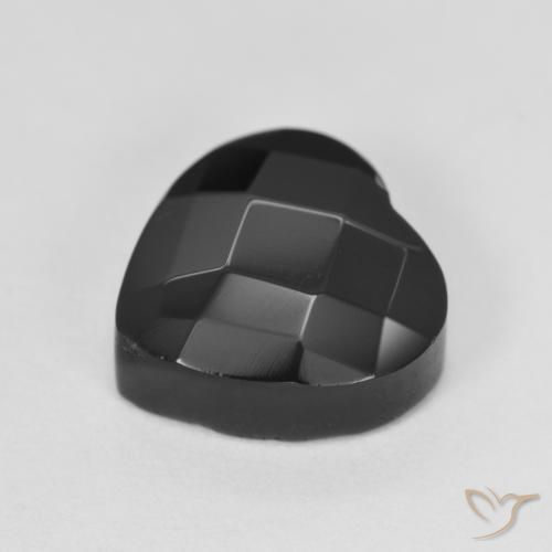 9,17 ctw natürlicher Schwarz Onyx, Herz, Lichtundurchlässig