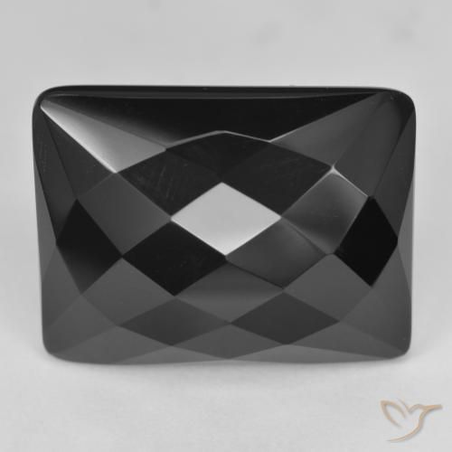 26.38ct Natürlicher Schwarz Onyx, Baguette, Lichtundurchlässig