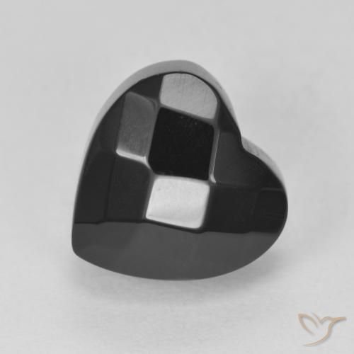 9,17 ctw natürlicher Schwarz Onyx, Herz, Lichtundurchlässig