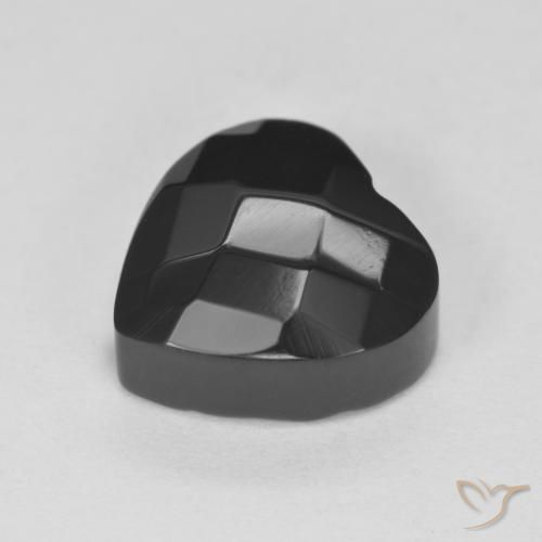 9,17 ctw natürlicher Schwarz Onyx, Herz, Lichtundurchlässig
